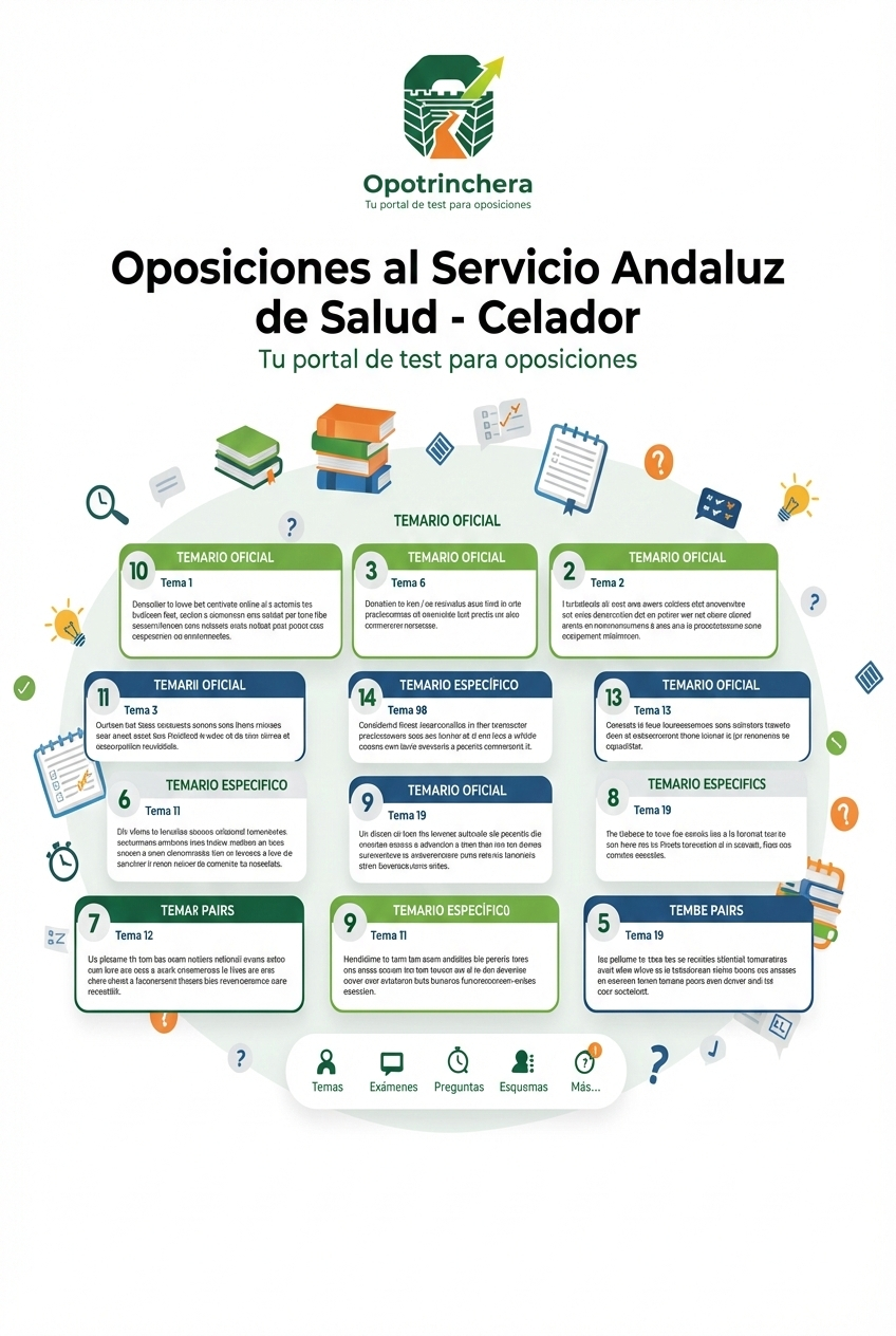 Material para las oposiciones de la categoría Celador/Celadora  terminados