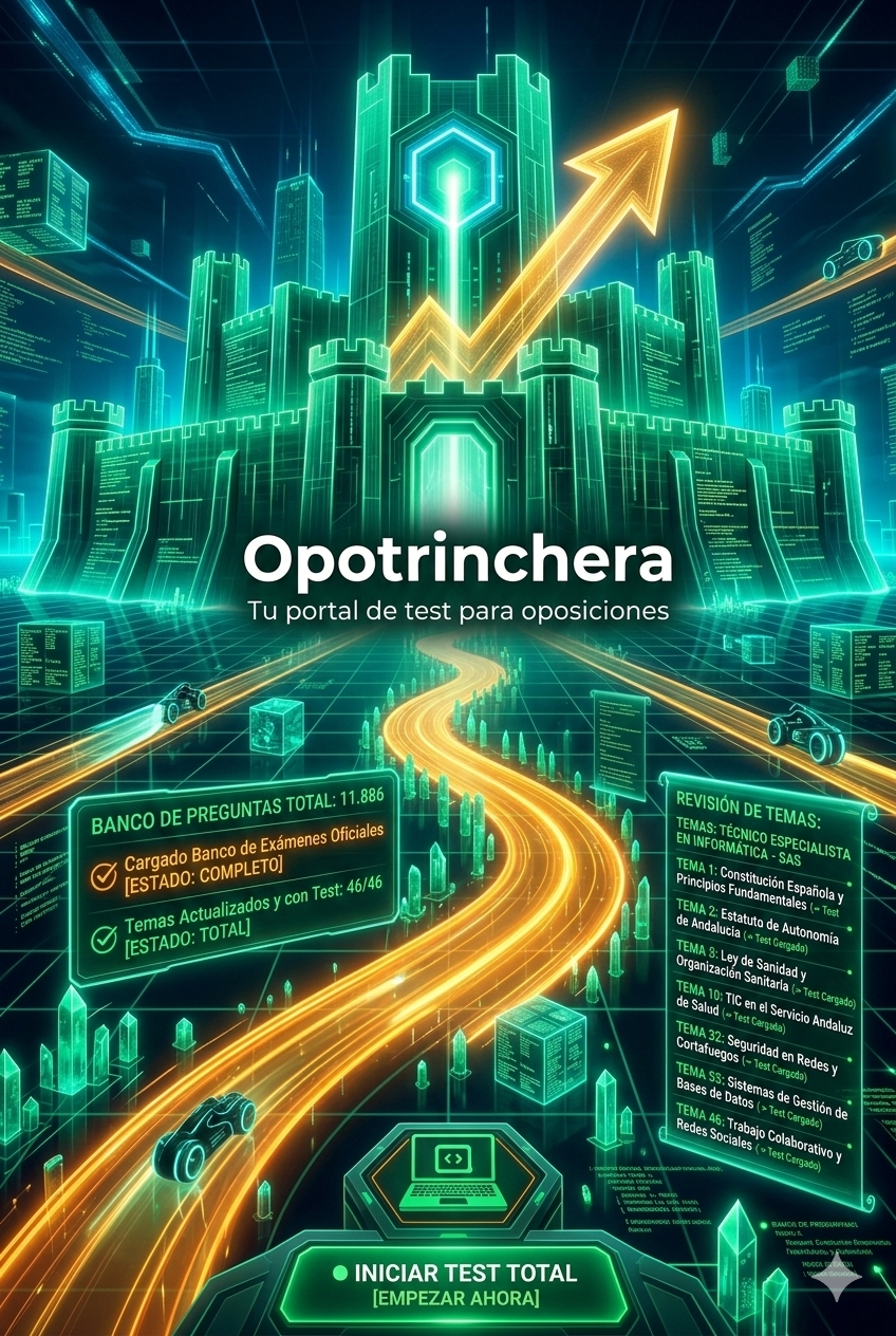 Opotrinchera completa el despliegue para Técnico Especialista en Informática del SAS: 11.886 preguntas