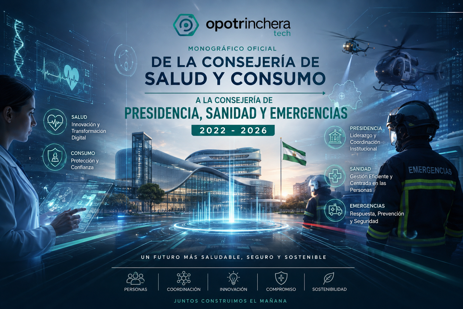 Monográfico: de la Consejería de Salud y Consumo a la Consejería de Presidencia, Sanidad y Emergencias (2022-2026)