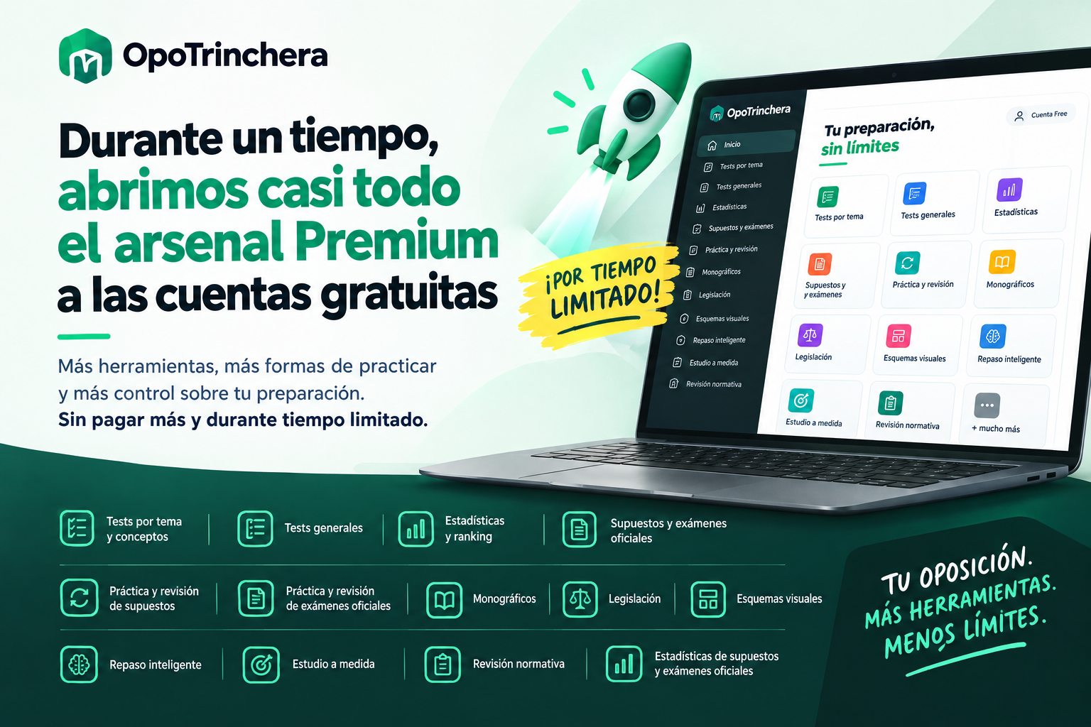 OpoTrinchera abre casi todo su arsenal Premium a las cuentas gratuitas