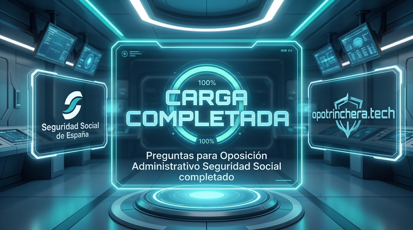 Actualización del banco de preguntas y legislación del Cuerpo Administrativo de la Seguridad Social